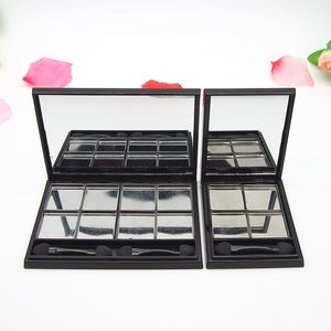 Magnétique Vide Fard À Paupières Correcteur Boîte Cosmétiques Maquillage Poudre Titulaire En Aluminium Palette DIY Casseroles Outil Noir En Plastique F3835 Xhfqx