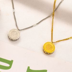 Niemals verblassende 18 Karat vergoldete, versilberte Luxus-Marken-Designer-Halsketten, Ohrringe, Edelstahl, Buchstaben-Choker-Anhänger, Halskette, Kette, Schmuck, Accessoires, Geschenke