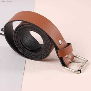 New 1Pc 100CM Belt Fashion Belt Metal Circular Buckle Belt Trouser Decoration Belt Women's Clothing Accessories C4YI