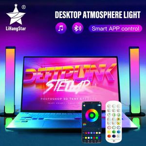 Światła Bluetooth inteligentna listwa LED RGB atmosfera pilot Pickup TV ścienna gra komputerowa dekoracja sypialni lampka nocna HKD230704