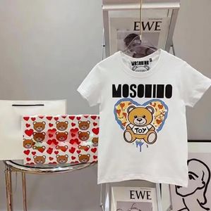 Baby Designer Kid T-Shirts Sommer Mädchen Jungen Mode T-Shirts Kinder Kinder Casual Tops Trendy Bär bedruckte T-Shirts mehr Farben Dhgate