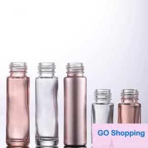5ml Wholesale Roll On Perfume Bottle Glass Metal Roller Ball Essential Oil Fragrance Container 10ml Rose Gold
