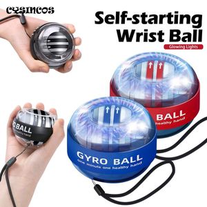 Spinning Top Power Wrist Ball Self Start Gyroscopic Powerball Gyro With Counter Arm Hand Muscle Trainer Fitness Exercise Equipment 230703