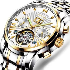 Wristwatches Mens es Fashion Top Brand Luxury Business Automatic Mechanical Men Casual Waterproof Relogio Masculino with Box 0703