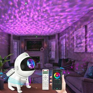 Lights Star Projector Galaxy Night Light Space Dog LED Starry Nebula E-sport Atmosphere Lamp med Bluetooth-högtalare APP Fjärrkontroll HKD230704