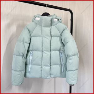 Clássico estilista branco distintivo para baixo jaqueta outono e inverno puffer casaco agasalhos causal quente engrossado parkas designers casacos femininos tamanho xs-xl