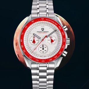 Другие часы Pagani Design AK Project Men Cquartz Watch for Men Red Sapphire Bezel Speed ​​Хронограф Автоматический