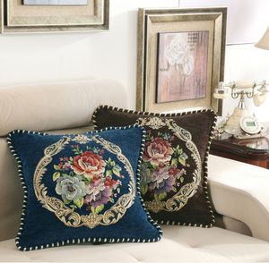 Европейская роскошная подушка Daisy цветочный диван крышка для гостиной, украшения талии, спящая хурма цветочная наволочка Navidad Home Decor YLW-042