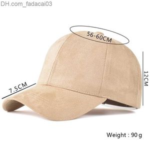 Czapki z daszkiem Topi Baseball Merek Fashion Gorra Wanita Hip Hop Jalanan Suede untuk Hitam Abuabu Z230704