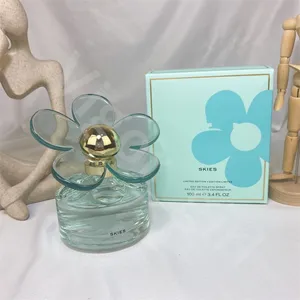 Blue Love Skies Doft Blomma Kvinnor Parfym EDT Naturlig Doft 100ml 3.3 FL.OZ Limited Edition Parfym För Tjej Kvinnor Dam Fint Luktande God Kvalitet Lyx Logotyp