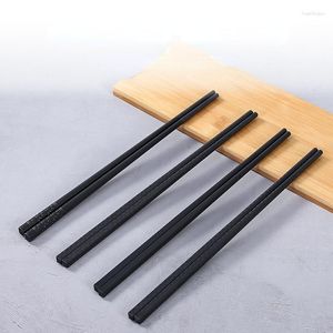 Pauzinhos 1 par de liga antiderrapante para sushi conjunto de talheres estilo chinês utensílios de cozinha para casa Palillos