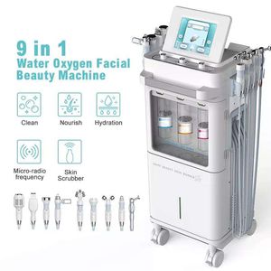 2023 hot sale face therapy RF hot and cold hammer treatment H2O2 water facial clean beauty machine