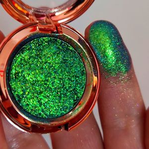 Eye Shadow Magic Metallic Glitter Holograpgic Chameleon Color Changing Pressed Multichrome Pigment Eyeshadow 230703