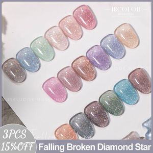 Gel per unghie MUSELUOGE 18 colori Flash Ice Through Gel Smalto per unghie Smalto verde smeraldo Semi permanente Soak Off Gel UV Spring Nails Design 230703