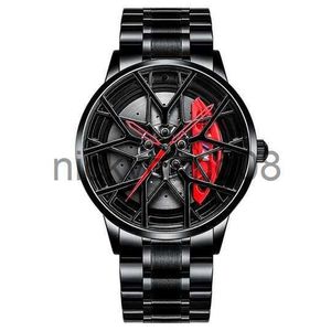 Orologi da polso 3D Progettato Moda Nuovi uomini progettati Sport per F1 Fan Racing Auto Wheel es Polso con cinturino in acciaio inossidabile 0703