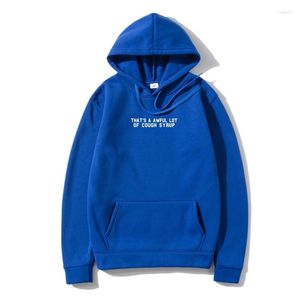 Hoodies masculinos isso é um terrível lo de xarope para tosse Mens Outerwear outono S 2xl