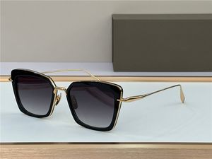 Design Cat Fashion New Eye Sonnenbrille PERPLEXE Acetat- und Metallrahmen, konisch zulaufender runder Speerspitzenbügel, großzügiger Stil, High-End-UV400-Schutzbrille für den Außenbereich