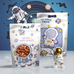 Gift Wrap 50 pcs/pack 23.5*15.5cm vertical cute cartoon snack bag ziplock bag food biscuit candy packaging bag snack zipper sealing bag 230704