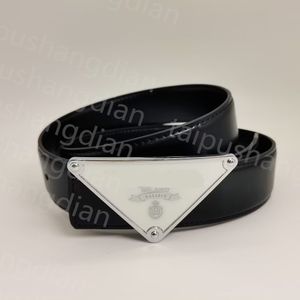 belts for women designer mens belt 3.2cm width brand belt big triangle buckle fashion luxury belts top quality genuine leather designer belt men with box