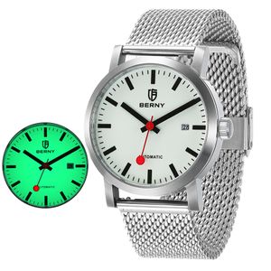 Другие часы Berny Automatic Watch Мужчины светящиеся наручные часы с нержавеющей сталь