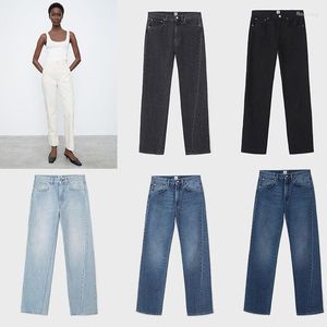 Jeans feminino calça feminina 2023 solta torcida nove pontas retas