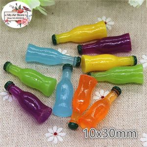 Decorative Objects Figurines Resin 3D Cabochon drinking bottes10x30mm Art Supply Decoration Charm Craft 230704