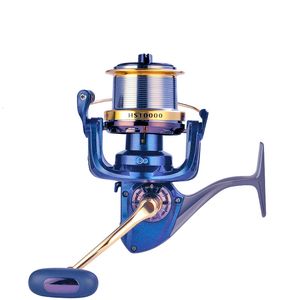 Mulinelli da baitcasting Mulinello da pesca in metallo pieno Mulinello da spinning per acqua salata Badge 8000 Attrezzatura per ruote Carping Gear Accessori 230704