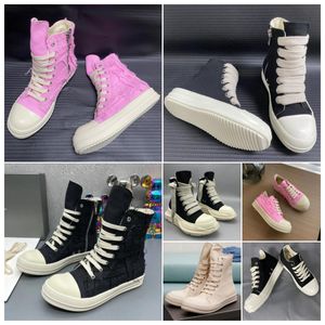 Stövlar toffel män kvinnor sneakers high top ow booties svart snörning boot andningsbara duk skor xx009