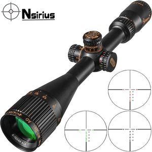 NSIRIUS 4-14x44 AOE Scope Optics Optics Red Green освещенный Mil Dot Rifle Прицел точно