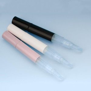 Eakba 3 ml Drehstifte, leerer Lipgloss-Stift, Silikon-Pinselspitze, kosmetischer Ölbehälter, Concealer-Tube