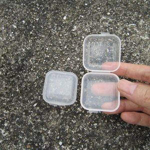 Plastic Portable Clear Transparent Jwelry Cosmetic Boxes Medicine Pill Box Small Square Tablet Case Sundry Storage Holder ZA2139 Wknpm