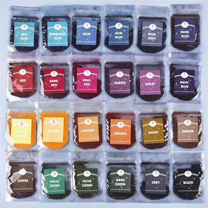 Stitch 24/12Colors tyg Diy Tie Dye Kit Powder Color Change Free Cooking Color Dye For Fabric Bag Clothes Dye Fabric Decorating