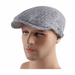 Hommes printemps été plat haut béret Style britannique femmes classique Vintage pointe peintre chapeau Peaky Blinders gavroche casquettes pour papa A89