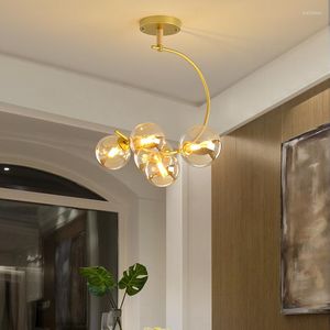 Pendant Lamps MDWELL G9 Led Lights For Bedroom Kitchen Decoration Hanging Lamp Black/Gold Nordic Indoor Lighting