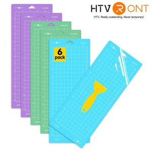 Cutting Mat HTVRONT 6pcs 4.5x12inch/11.5x30cm PVC Cutting Mat Base Adhesive Plate Pad For Cricut Joy Quilting Mats For Cardstock HTV Crafts 230703
