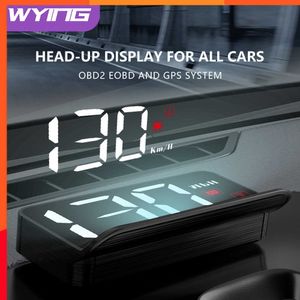 Ny WYING M3 Auto OBD2 GPS Head-Up Display Autoelektronik HUD Projektor Display Digital bilhastighetsmätare Tillbehör för alla bilar