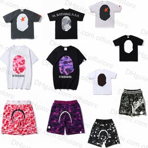 Mens T Shirt Tops T-Shirts sporty Womens Tees Trends Designer Cotton Short Sleeves Luxurys Sharks Tshirts Clothing Street Shorts Sleeves Clothes