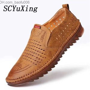 Sapatos sociais Sapatos sociais verão masculino microfibra couro 3844 antiderrapante macio tendão inferior sola homem casual negócios mocassins jovens Z230704