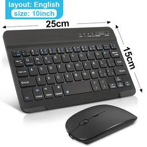 Bluetooth Keyboard Wireless Keyboard Rechargeable For iPad Phone Tablet Russian Spanish Keyboard For Android ios Windows