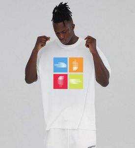 여름 티셔츠 남자 티셔츠 tnfmens tshirts 문자 인쇄 디자이너 짧은 슬리브 2023 티 셔츠 캐주얼 탑 의류 #4560