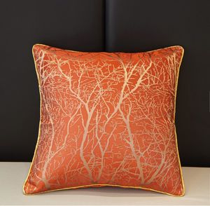 European Luxury Cushion Pillow Case Custom Elk Tree Square Pillowcases Cover Decor For Sofa Bed Room Cushion