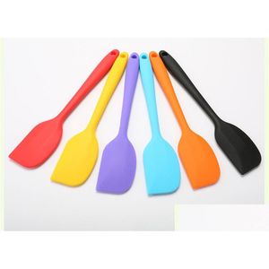 Utensílios para Bolos Cozinha Sile Creme Manteiga Spata Barra de Padaria Misturar Massa Raspador Utensílios de Cozinha Drop Delivery Home Garden Dining Dhoiz