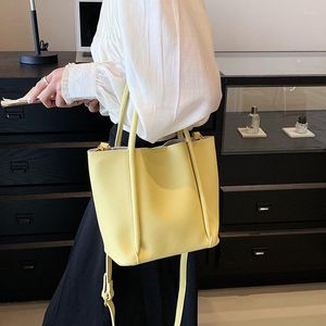 Evening Bags Casual Women Pink Yellow Small Totes 2023 Trend Shoulder Clutch Designer Sweet Ladies High Capacity Handbags And Purses