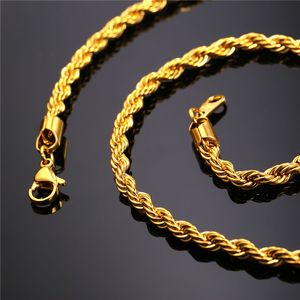 Designer Chain Halsband Personlig kedja Guldhalsband minimalistiskt chic Smycken i rostfritt stål Deluxe Rep Chain Halsband Herrsmycken Jubileumspresent