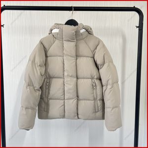 Klasyczna damska designerska biała odznaka kurtka puchowa jesienno-zimowa kurtka puchowa odzież wierzchnia przyczynowe ciepłe zagęszczone parki projektanci damskie płaszcze XS-XL