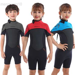 Mute Mute stagne Ragazzi Costumi da bagno spessi Neoprene Surf Shorty Muta per bambini Ragazze Muta da sub Subacquea Bambini Costumi da bagno Tenere al caldo 2,5 mm HKD230704