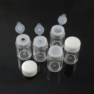 10ml Clear Empry Cosmetic Sifter Lösa pulverburkar Behållare Skruvlock Gör-det-själv-flaska för sminkverktyg Påfyllningsbara flaskor F3527 Ueetc