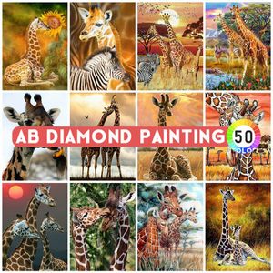 Tracker Ab Drills Pittura Diamante 5d Giraffa Ricamo Animali Croce Strass Arte Fatta a Mano Hobby Regalo Decor Adesivi Murali