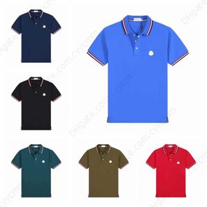Erkekler Tişörtler Tasarımcı Mens Polo Gömlek Klasik Mens Lüks Gömlek Gündelik Tişört Serpantin Monogram Baskı Nakış Moda Yüksek Sokak At Q0SA#