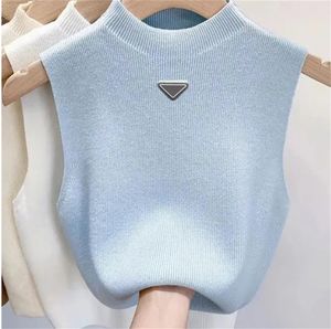 Designer Shirts woman vest sweater womens vests Sweaters loose Letter round neck pullover knit sleeveless top waistcoat Casual Party Club Tops